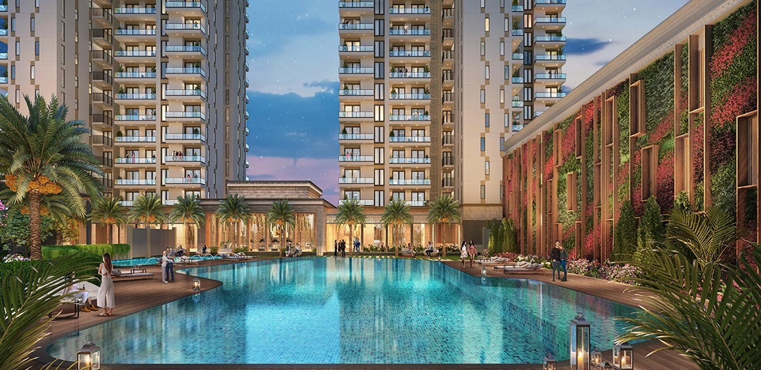 Resort-style swimming pool at ACE Starlit luxury residences
