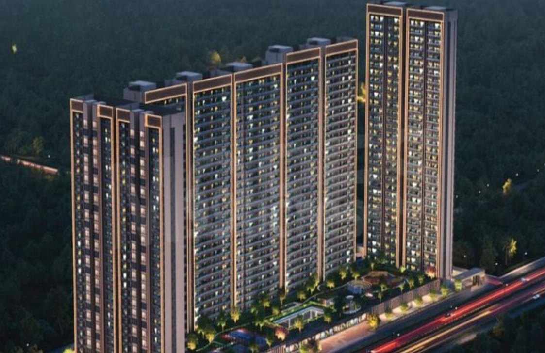 Aerial view of Eldeco Ballads of Bliss luxury residential towers in Sector 22D Yamuna Expressway