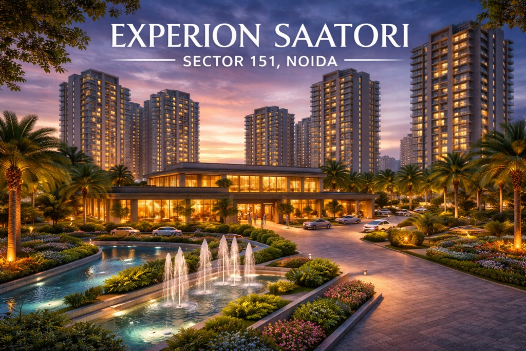 Grand entrance and clubhouse at Experion Satori Sector 151 Noida
