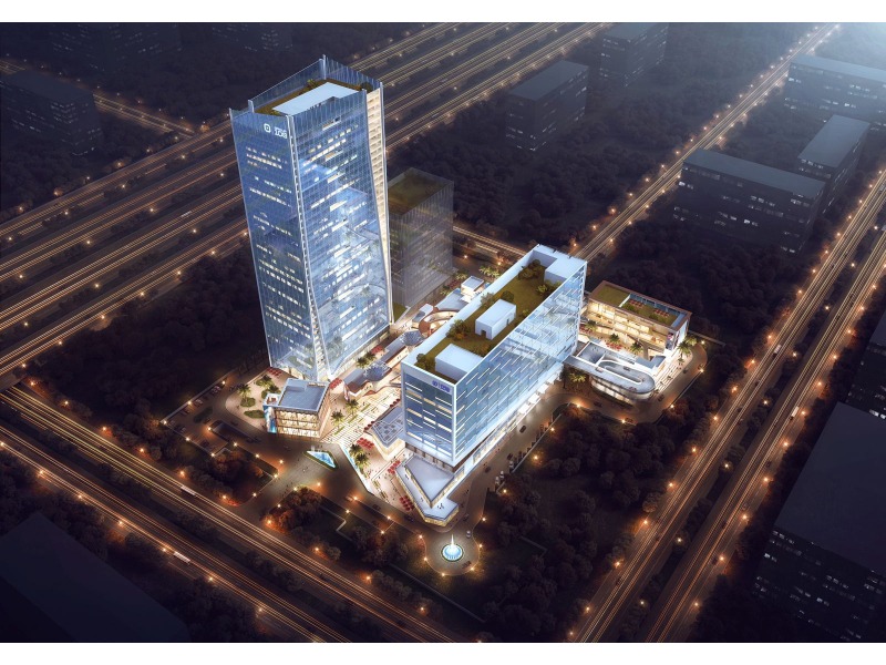 ONE FNG commercial building facade view