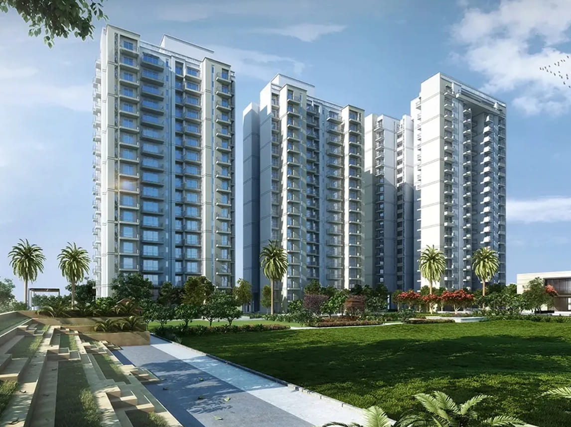 Godrej Arden luxury residential towers surrounded by landscaped gardens in Sector 79 Gurgaon